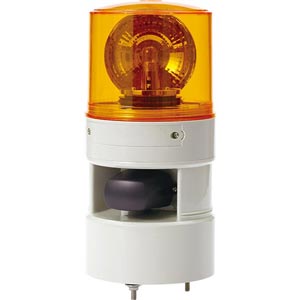 Đèn xoay cảnh báo QLIGHT STND125R-110/220-A 110-220VAC D115 còi đa âm màu hổ phách