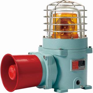 Đèn xoay cảnh báo phòng nổ QLIGHT SESALR-WA-12-B 12VDC D167 còi đa âm màu xanh