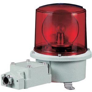 Đèn xoay cảnh báo cho công nghiệp nặng/tàu thủy QLIGHT SH1T-110-R 110VAC D125 màu đỏ