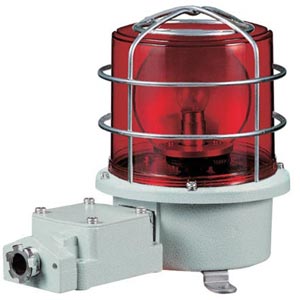 Đèn xoay cảnh báo cho công nghiệp nặng/tàu thủy QLIGHT SH1TP-220-R 220VAC D125 màu đỏ