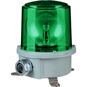 Đèn xoay cảnh báo cho công nghiệp nặng/tàu thủy QLIGHT SH2-220-G 220VAC D150 màu xanh lá