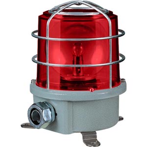 Đèn xoay cảnh báo cho công nghiệp nặng/tàu thủy QLIGHT SH2P-24-R 24VDC D150 màu đỏ