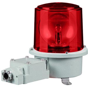 Đèn xoay cảnh báo cho công nghiệp nặng/tàu thủy QLIGHT SH2T-220-R 220VAC D150 màu đỏ