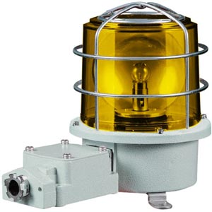 Đèn xoay cảnh báo cho công nghiệp nặng/tàu thủy QLIGHT SH2TP-110-A 110VAC D150 màu hổ phách