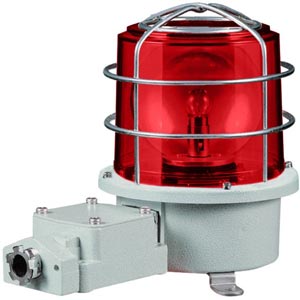 Đèn xoay cảnh báo cho công nghiệp nặng/tàu thủy QLIGHT SH2TP-220-R 220VAC D150 màu đỏ