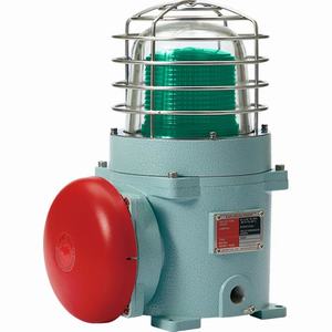 Đèn cảnh báo phòng nổ QLIGHT SEBAL-110-G 110VAC D167 có còi màu xanh lá