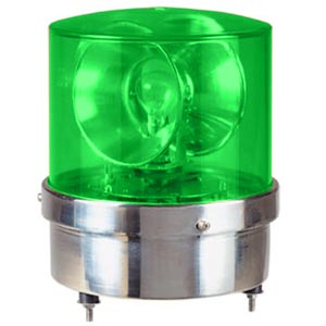 Đèn xoay cảnh báo QLIGHT S180R-110-G 110VAC D180 màu xanh lá