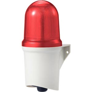 Đèn còi lắp tường bóng LED QLIGHT QAD100H-12/24-R 12...24VDC; Màu đỏ; Đèn kết hợp còi báo; Cỡ Lens: D100mm; Sáng liên tục, Sáng nhấp nháy