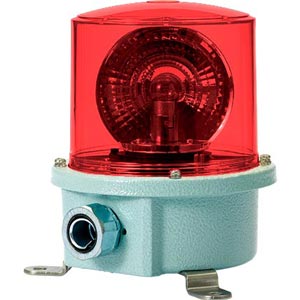 Đèn xoay cảnh báo cho công nghiệp nặng/tàu thủy QLIGHT SH1LR-220-R 220VAC D125 màu đỏ