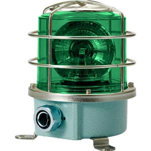 Đèn xoay cảnh báo cho công nghiệp nặng/tàu thủy QLIGHT SH1LRP-220-G 220VAC D125 màu xanh lá