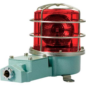 Đèn xoay cảnh báo cho công nghiệp nặng/tàu thủy QLIGHT SH1TLRP-220-R 220VAC D125 màu đỏ