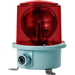 Đèn xoay cảnh báo cho công nghiệp nặng/tàu thủy QLIGHT SH2LR-12-R 12VDC D150 màu đỏ