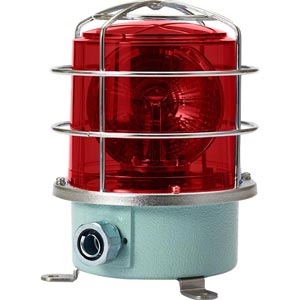 Đèn xoay cảnh báo cho công nghiệp nặng/tàu thủy QLIGHT SH2LRP-24-R 24VDC D150 màu đỏ