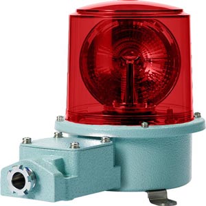 Đèn xoay cảnh báo cho công nghiệp nặng/tàu thủy QLIGHT SH2TLR-220-R 220VAC D150 màu đỏ