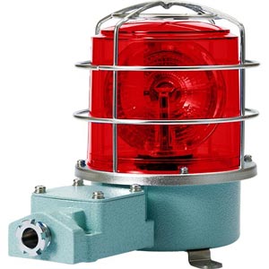 Đèn xoay cảnh báo cho công nghiệp nặng/tàu thủy QLIGHT SH2TLRP-110-R 110VAC D150 màu đỏ