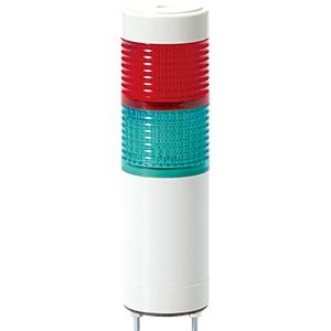 Đèn tháp D40mm sáng liên tục/nhấp nháy QLIGHT STG40ML-2-110/220-RG 110...220VAC; Số tầng: 2; Màu đỏ, Xanh lá; Sáng liên tục, Sáng nhấp nháy; Bóng LED