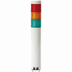 Đèn tháp D40mm sáng liên tục/nhấp nháy QLIGHT STG40ML-BZ-3-110/220-RAG 110...220VAC; Số tầng: 3; Màu đỏ, Màu hổ phách, Xanh lá; Sáng liên tục, Sáng nhấp nháy; 85dB; Bóng LED