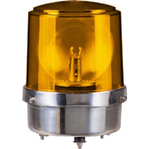Đèn xoay cảnh báo QLIGHT S150R-220-A 220VAC D150 màu hổ phách