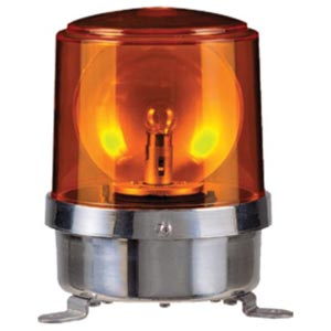 Đèn xoay cảnh báo QLIGHT S150R-FT-110-A 110VAC D150 màu hổ phách