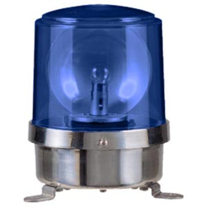 Đèn xoay cảnh báo QLIGHT S150R-FT-220-B 220VAC D150 màu xanh