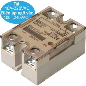 Rơ le bán dẫn 1 pha OMRON G3NA-440B-UTU-2 AC100-240 BY O tải: 40A 480VAC