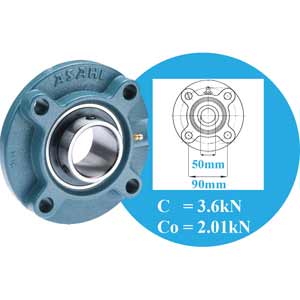 UCFC210 gối đỡ vòng bi kiểu mặt bích tròn ASAHI