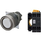 Nút nhấn A22NL-BGM-TWA-P100-WA Omron - 1NO - 6V - Trắng