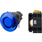 Nút nhấn nhả có đèn OMRON A22NL-BMM-TAA-P100-AC 24VAC/DC D22/25 1NO (Xanh)