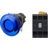 Nút nhấn giữ có đèn OMRON A22NL-BMA-TAA-P102-AA 6VAC/DC D22/25 1NO+1NC (Xanh)