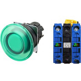 Nút nhấn nhả có đèn OMRON A22NL-BMM-TGA-G101-GC 24VAC/DC D22/25 2NO (Xanh)