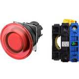 Nút nhấn nhả có đèn OMRON A22NL-BMM-TRA-G100-RD 110VAC D22/25 1NO (Đỏ)