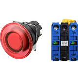 Nút nhấn giữ có đèn OMRON A22NL-BMA-TRA-G101-RA 6VAC/DC D22/25 2NO (Đỏ)