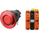 Nút nhấn nhả có đèn OMRON A22NL-BMM-TRA-G202-RE 220VAC D22/25 2NC (Đỏ)