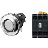 Nút nhấn nhả A22NL-BMM-TWA-P101-YA Omron Led vàng - 6V