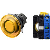 Nút nhấn nhả có đèn OMRON A22NL-BMM-TYA-G100-YC 24VAC/DC D22/25 1NO (Vàng)