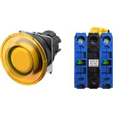 Nút nhấn nhả có đèn OMRON A22NL-BMM-TYA-G101-YC 24VAC/DC D22/25 2NO (Vàng)
