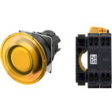 Nút nhấn giữ có đèn OMRON A22NL-BMA-TYA-P100-YA 6VAC/DC D22/25 1NO (Vàng)