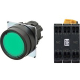 Nút nhấn A22NL-BNM-TGA-P202-GA Omron | 2NC - 6V - Xanh