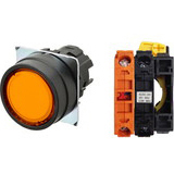 Nút nhấn nhả có đèn OMRON A22NL-BNM-TOA-G002-OC 24VAC/DC D22/25 1NC (Màu cam)