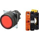 Nút nhấn giữ có đèn OMRON A22NL-BNA-TRA-G002-RA 6VAC/DC D22/25 1NC (Đỏ)