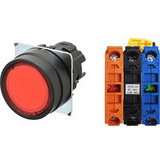 Nút nhấn nhả có đèn OMRON A22NL-BNM-TRA-G102-RC 24VAC/DC D22/25 1NO+1NC (Đỏ)
