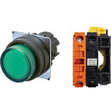 Nút nhấn giữ có đèn OMRON A22NL-BPA-TGA-G002-GB 12VAC/DC D22/25 1NC (Xanh)