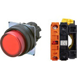 Nút nhấn giữ có đèn OMRON A22NL-BPA-TRA-G002-RB 12VAC/DC D22/25 1NC (Đỏ)