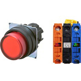 Nút nhấn nhả có đèn OMRON A22NL-BPM-TRA-G102-RC 24VAC/DC D22/25 1NO+1NC (Đỏ)