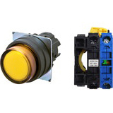 Nút nhấn nhả có đèn OMRON A22NL-BPM-TYA-G100-YC 24VAC/DC D22/25 1NO (Vàng)