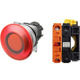 Nút nhấn nhả có đèn OMRON A22NL-MMM-TRA-G002-RC 24VAC/DC D22/25 1NC (Đỏ)
