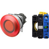 Nút nhấn nhả có đèn OMRON A22NL-MMM-TRA-G100-RA 6VAC/DC D22/25 1NO (Đỏ)