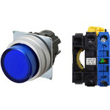 Nút nhấn giữ có đèn OMRON A22NL-MPA-TAA-G100-AB 12VAC/DC D22/25 1NO (Xanh)