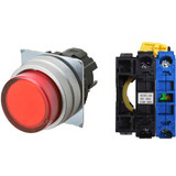 Nút nhấn nhả có đèn OMRON A22NL-MPM-TRA-G100-RE 220VAC D22/25 1NO (Đỏ)