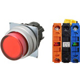 Nút nhấn nhả có đèn OMRON A22NL-MPM-TRA-G102-RC 24VAC/DC D22/25 1NO+1NC (Đỏ)